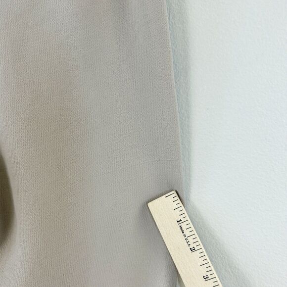 Aritzia Wilfred Pants Womens 00 Gray Allant Cropped Ribbon Waist Tie Crepe Capri - Picture 9 of 16